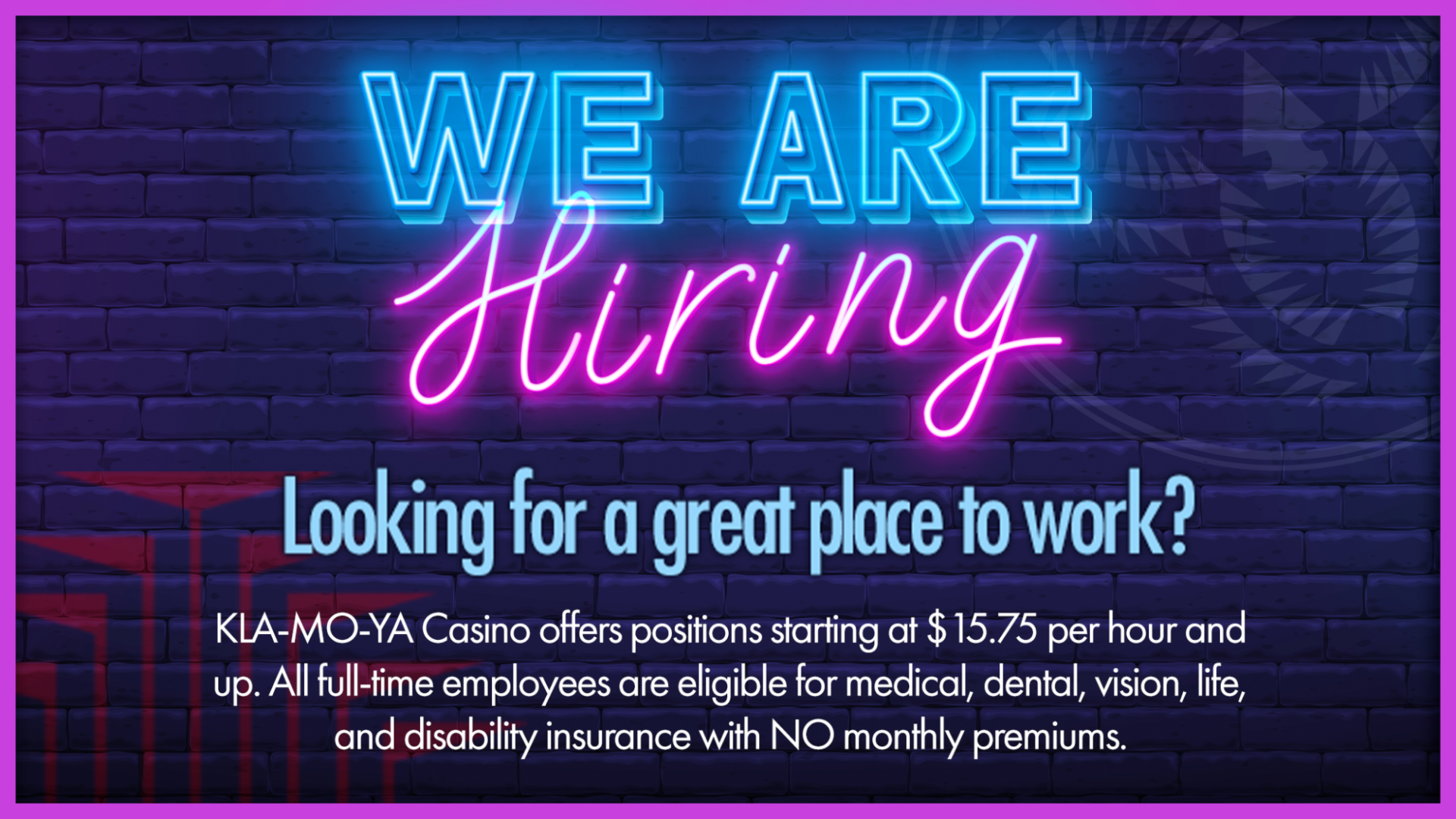 26 KLA 04 001 WERE HIRING 2048X1152