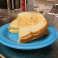 Yummy golden brown toast on a plate.